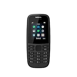 Nokia-105-2019-edition-177-Inch-UK-SIM-Free-Feature-Phone-Single-SIM--Black Nokia 105 (4th Edition) all carriers 1.77 Inch UK SIM Free Feature Phone (Single SIM) – Black