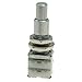 KAISH Guitar Bass Mini Dual Pots Stacked Concentric Potentiometer Pot with Center Detent Korea Made B500K