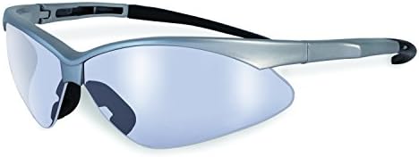 SSP Eyewear Safety Glasses with Silver Frames and Clear Anti-Fog Shatterproof Lenses, SNOQUALMIE SLV CL A/F