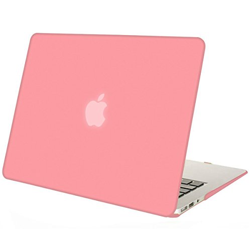 Mosiso Plastic Hard Case Cover for MacBook Air 11 Inch (Models: A1370 and A1465), Pink
