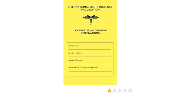 Amazon Com Carnet De Vaccination International Francais Anglais Adaptable A Tout Type De Vaccin Qui Pourrait Etre Administre French Edition International Vaccination Libros