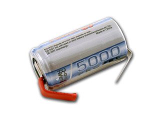 Tenergy NiMH Sub C Sc 5000mAh high Drain Matched Rechargeable battery with tabs