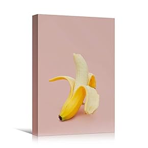 signwin Canvas Wall Art Peeled Banana Chic Citrus...