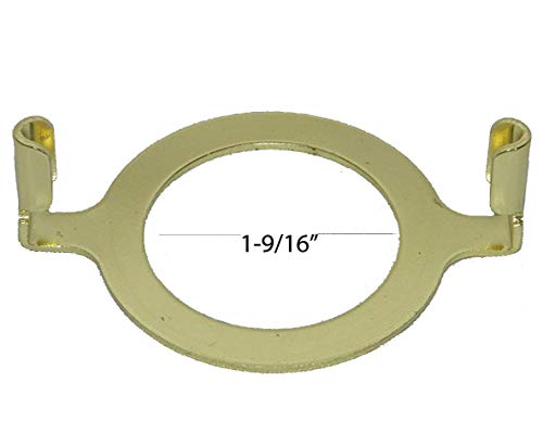 Harp Saddle Adapter for GU24 Phenolic Sockets - Slips 1-9/16 by Milton Douglas Lamp Co, 2-Pack