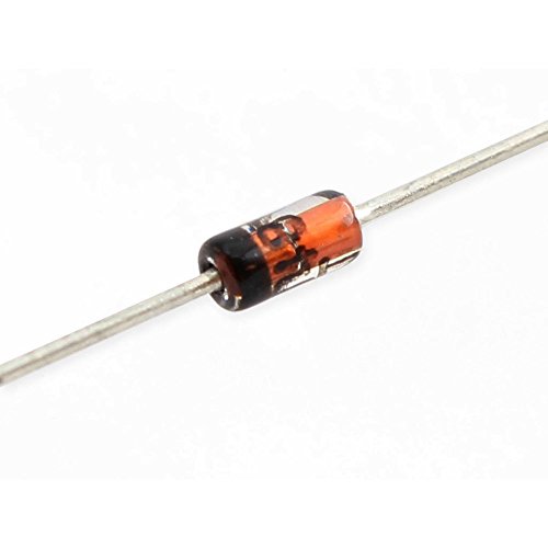 Fairchild Semiconductor 1N4148 Diode Ultra Fast Recovery Rectifier, 2-Pin, DO-35, 100 Volt, 0.3A, 4.56 mm L x 1.91 mm W x 1.91 mm H (Pack of 90)