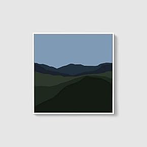 Framed Canvas Wall Art Natural Scenery Canvas Prints Home Artwork Decoration for Living Room,Bedroom - 16x16 inches