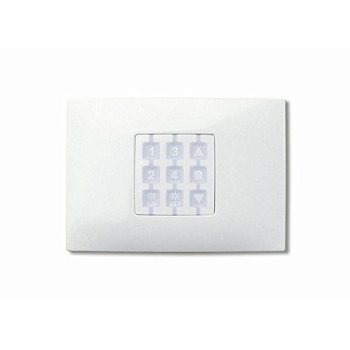 Nice – Remote Control/Transmitter niceopla Rectangular Wall Plate, White, Nice – WRW