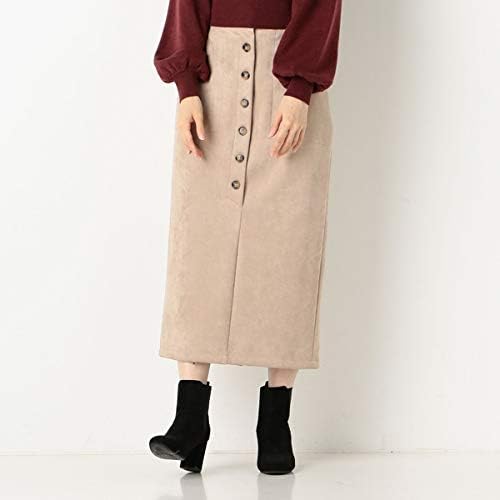 Amazon アルシーヴ Archives A フロント釦スエードタイトスカート Beige M スカート 通販