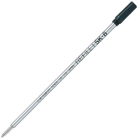 Amazon Co Jp 三菱鉛筆 Ballpoint Ink Pen Refill 0 8 Black Sk8 X 24 Pack Of 5 Office Products