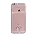 iPhone 6S Plus Case, Case Art Plus Slim & Strong Clear Plating TPU Gel Shockproof Case Cover for iPhone 6 Plus with Card Holder (Transparent)