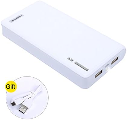 20000mAh Portable Charger Power Bank Ultra High Capacity - Phone Battery Packs Fast Charging for iPhone, iPad & Samsung Galaxy & More (White)
