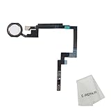 Home Button Key Flex Cable Finger Touch Assembly Replacement Part for Ipad Mini 3 (Gold)
