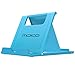 MoKo Phone/Tablet Stand, Foldable Tablet Holder Compatible with iPhone 16/Pro/Pro Max/Plus, iPhone 15/Pro/Pro Max/Plus, iPhone 14/Pro/Pro Max/Plus, iPhone 13/Pro/Pro Max/Plus, Blue