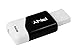 PNY Compact Attaché 64GB USB 2.0 Flash Drive - Black/White - P-FD64GCOM-GE