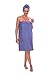 TexereSilk Women's Towel Wrap - Rayon Cotton Blend Spa Wrap Set (The Waterfall, Kashmir Blue, Small/Medium)