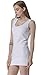 Moxeay Womens Extra Long Stretch Cotton Tank Top (Medium,White)