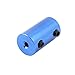 uxcell - a15102700ux1228 3mm to 6mm Bore Rigid Coupling Set Screw L25XD14 Aluminum Alloy,Shaft Coupler Connector,Motor Accessories,Blue