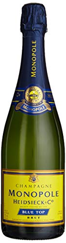 Monopole Heidsieck Blue Top Brut Champagner mit gelber Neoprenkühlmanschette (1 x 0,75 l) – Bild 2