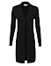 MAYSIX APPAREL Long Sleeve Long Line Knit Sweater Open Front Cardigan W/Pocket for Women (S-3XL)