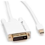BlueRigger Mini DisplayPort (Mini DP) | Thunderbolt to DVI Male Adapter Cable (6 Feet)