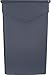 Carlisle FoodService Products 34202323 TrimLine Rectangle Waste Container Trash Can Only, 23 Gallon, Gray