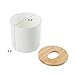 Fealkira Oak Cap Tissue Box Cover Toilet Paper Holder Dispenser for Your Home, Bathroom and Office (Round)