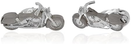 Sterling Silver Motorcycle Cufflinks