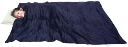 Sleep Tight Weighted Blanket (Small 36" x 42" 8 lbs, Navy Blue Corduroy)
