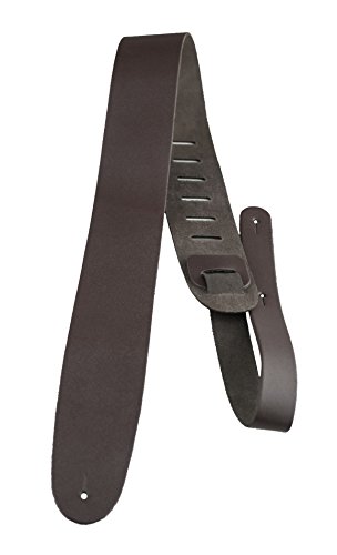 Perris Leathers B25-184 2.5-Inch Chestnut Brown Plain Leather Adjustable Guitar Strap