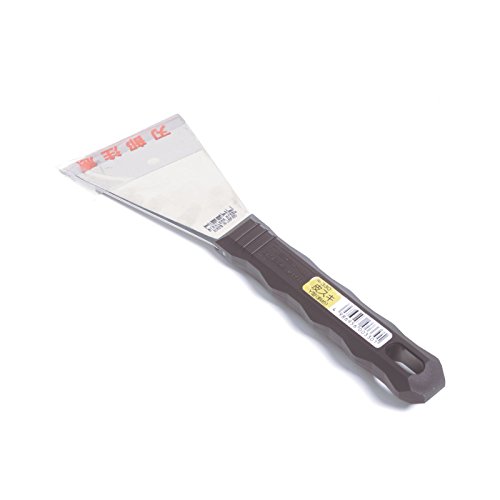 Nisaku NJP330 Paint and Putty Scraper Knife, Authentic Tomita (Est. 1960) Japanese Stainless Steel, 2" Angled Blade, Black - Thumbnail 2