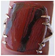 Red River Jasper Ring Silver Plated Ring Handmade Designer Ring Jewelry (Ring Size 8.25 USA) AH-14354