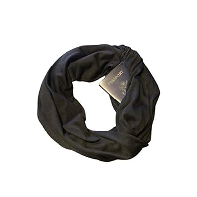 Active Roots Womens Infinity Scarf Wrap Scarf with Hidden Zipper Pocket Active Roots Womens Infinity Scarf Wrap Scarf with Hidden Zipper Pocket