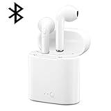 Bluetooth Earbuds Bluetooth Headphones Wireless Earbuds Mini TWS Earpieces Earphones V4.2 Stereo & HD Mic with Charging Case for iPhone and Most Android Bluetooth Devices (2PCS - White)