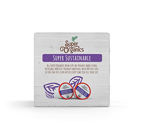 SUPER ORGANICS DAILY DEFENSE COFFEE (ORGANIC) WITH SUPERFOODS AND PROBIOTICS (KEURIG K-CUP COMPATIBLE) 10CT SINGLE SERVE CUPS