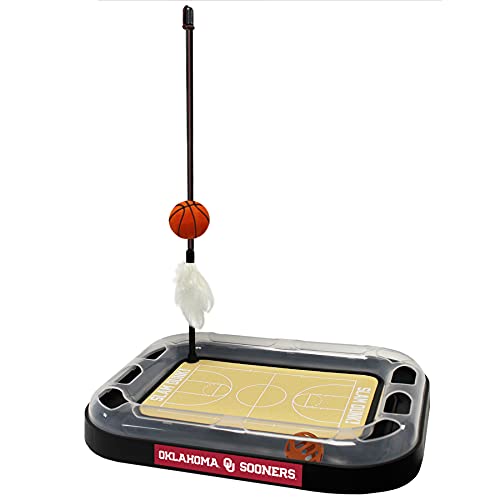 Cat Scratch Toy NCAA OKLAHOMA Sooners REVERSIBLE Basketball Court Felt/Cardboar…