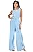 KOH KOH Womens 2025 Sleeveless Cocktail Wide Leg One Piece Jumpsuit Romper Playsuit