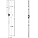 Affordable Stair Parts - Stair Railing Iron Balusters (Contractor Pack of 5) Single Basket Stair Metal Balusters - 1/2