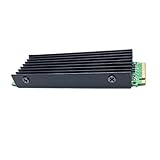 PCIe NVMe M.2 SSD Heatsinks Cooler with Thermal Pad (Black)