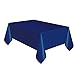 Creative Converting Touch of Color Plastic Table Cover, 54 by 108-Inch, Navy