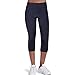 Women’s Cycling Pants 3D Padded Bike Compression 3/4 Tights Bicycle Capri Pants with Wide Waistband(XL,Black)thumb 1