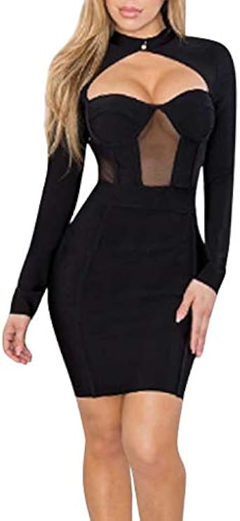 cocktails and confidence black crochet bodycon mini dress