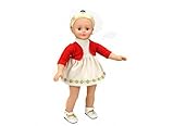 Highmall 14 Inches High Simulation Baby Doll's Clothes Short Coat and Dress Two-piece Suit Red