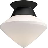 Alora Mood FM537508MBOP Nora Flush Mount, Matte Black/Opal Matte Glass