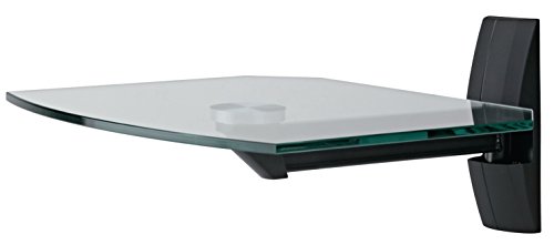 OmniMount ECSB Component Shelf Wall Shelf for TVs and Video Accessories, Black