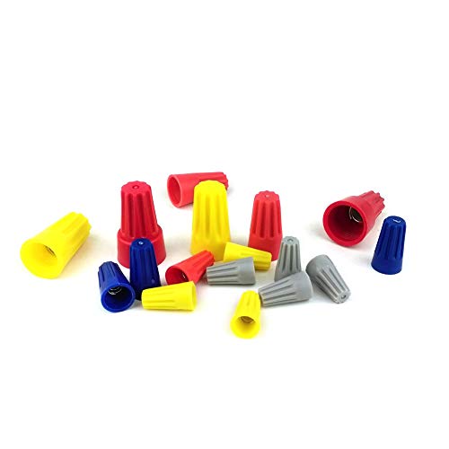 102PCS Electrical Wire Connectors Screw Terminals Set, Electrical Wire Screw Twist Connector Cap Assortment Set