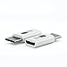 TechMatte Micro USB to USB Type C Adapter Connector for Galaxy Note 8, S9, S9 Plus, S8, S8 Plus +, Google Pixel, Pixel 2 with 56k Resistor; Approved to Meet USB Type-C Standard (2-Pack, White)