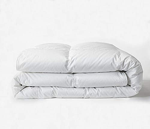 Bokser Home All Season Down Duvet Insert, Full/Queen — Naturally Fluffy 700 Fill Power Premium White Duck Down Comforter | Ultra Soft Sateen Weave Shell