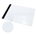NOPTEG Tracing Light Box, A4 LED Drawing Light Pad 5mm Ultra-thin Art Stencil Board (General Style)