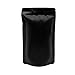 GooGou Matte Black Resealable Zip Mylar Bag Food Storage Aluminum Foil Bags Smell Proof Pouches 50pcs (5.1x8.1in)