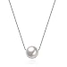 Maxilei 925 Sterling Silver Necklace Handmade White Pearl Pendant Chain For Women(1 Pearl)